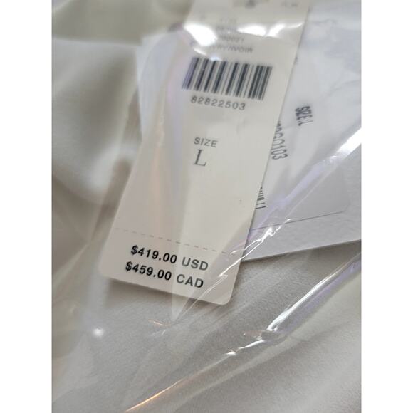 NWT MISHA Strapless Cutout Ivory Slit Dress - Large - Picture 5 of 7